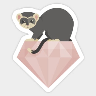 14 Ferret Diamond Sticker